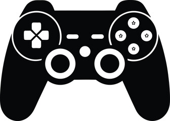 Game controller silhouette, Gamepad icon, Game controller silhouette vector, Video game controller