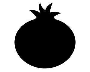 Fototapeta premium Pomegranate Silhouette Vector Design, Pomegranate SVG Clipart