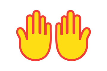 Raising Hands Icon Design