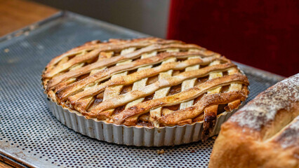 Homemade apple pie