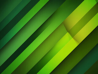 Obraz premium Abstract Green Stripes with Geometric Design Style 