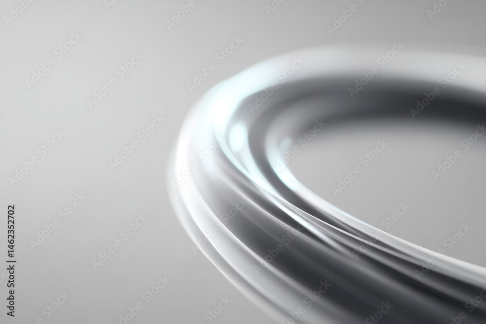Poster capture minimalistic image of swirling abstract forms on plain background