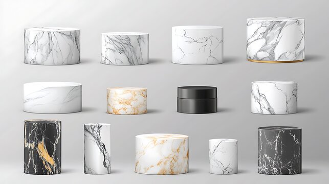 大理石の円柱：光と影の詩 (Ōrisu no enchu: hikari to kage no uta) This translates roughly to: "Marble Cylinders: A Poem of Light and Shadow." It evokes emotion and describes the image's key features.