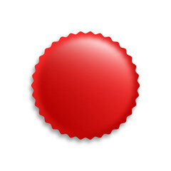 Red Shields and Badges in Various Shapes for Premium Recognition