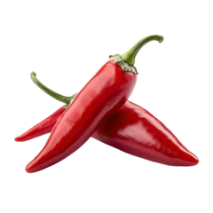 Keuken achterwand Hete pepers Two red chili peppers  © risky