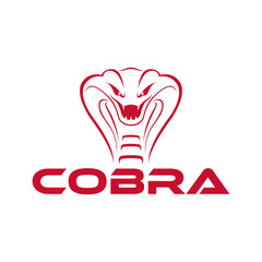 Elegant Cobra Snake Automotive Vector Logo Design