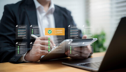 Online Form Completion on Tablet