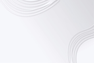 White cloth background, abstract with soft waves