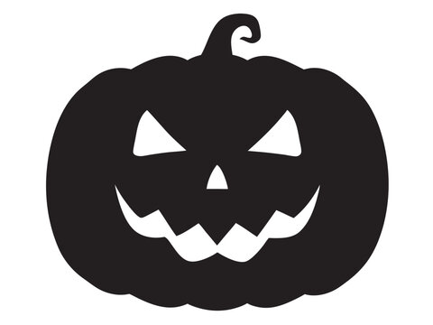 pumpkin collection silhouette. Big set of pumpkin silhouette. Vector illustration 