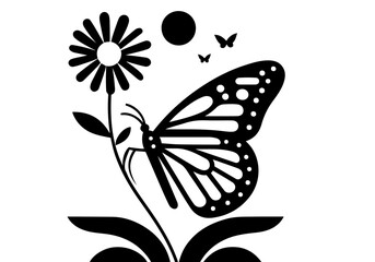 Butterfly Collection Hand Drawn Illustration Vector Isolated Composed by AZ for Books, Arts, Design and Decoration Graphic Asset