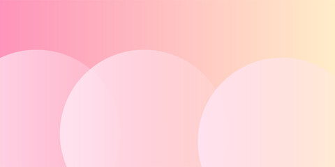 Minimalist banner background  pastel colorful  pink and yellow gradations modern