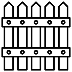 Fence line icon