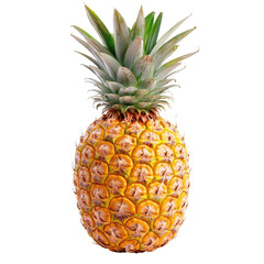 Fototapeta premium Ripe pineapple, vibrant yellow, fresh