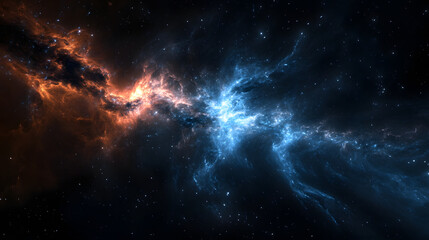 A mesmerizing cosmic waterfall of interstellar gas and dust.