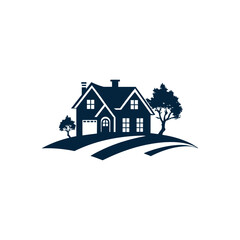 Fototapeta premium Real Estate Branding Property Logo with Home Symbol Design