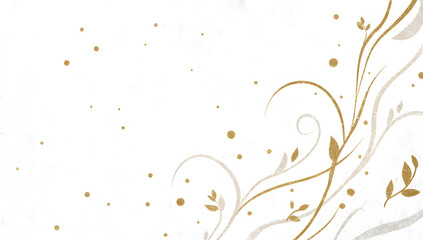 Elegant floral pattern design in soft white tones for background use in various creative projects