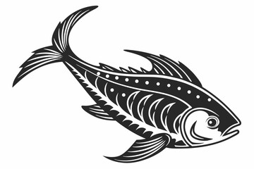 flatfish sihouette black vector