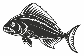 flatfish sihouette black vector
