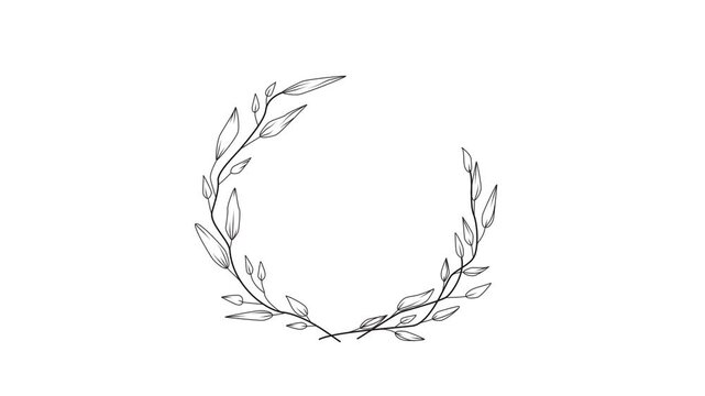 video plant in frame for wedding intro