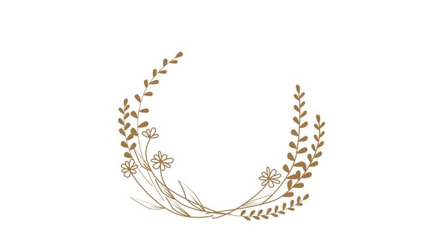 video plant in frame for wedding intro