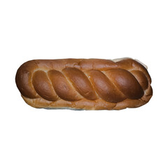 Brown bread loaf isolated on transparent background