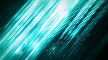 Abstract design with diagonal teal lines.