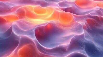 Obraz premium Abstract Colorful Waves of Light in Soft and Flowing Patterns