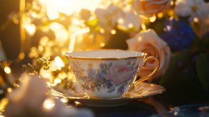 Fototapeta premium bridgerton tea party decor