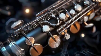 Obraz premium Close-up view of a musical instrument's intricate details.