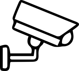 CCTV Camera Icon – Surveillance and Security Monitoring Symbol