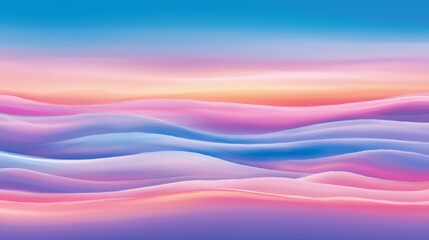 Obraz premium Mesmerizing Gradient of Soft Pastel Colors Depicting a Serene Sunset Atmosphere