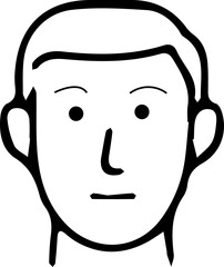 Face Recognition Icon – AI-Based Biometric User Authentication, vector