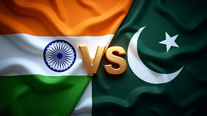 India vs Pakistan Flag fight