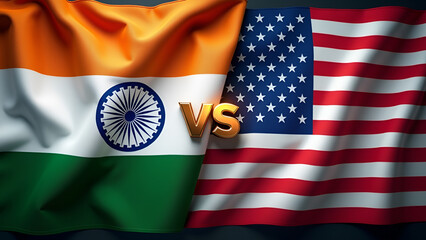 India vs Usa flag together