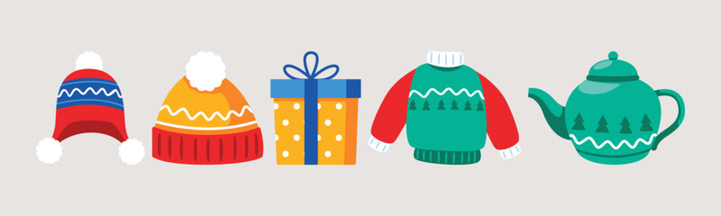 Festive winter essentials, A cozy collection for holiday warmth and cheer