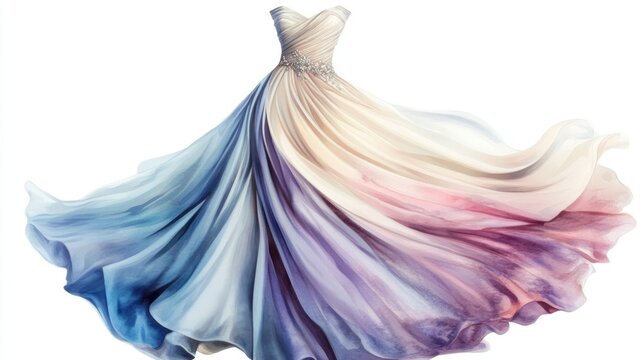 Elegant ombre gown
