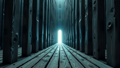 Wood background, Infinity Gate
