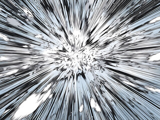 High Energy Manga Comic Style Motion Burst