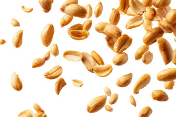 Tasty and Nutritious Peeled Peanuts Transparent Background

