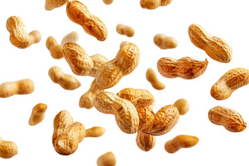 Tasty and Nutritious Peeled Peanuts Transparent Background

