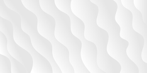 Gray White Abstract Paper Wavy Lines Background Texture Image Design with Smooth Curves. 
