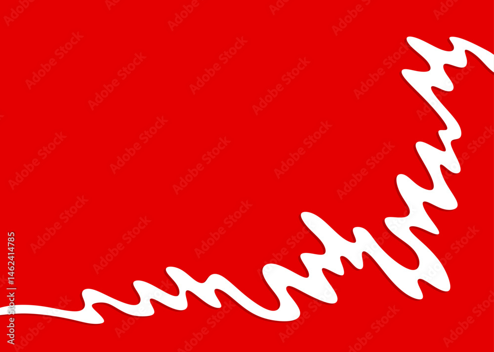 Poster abstract background with wavy sketch line pattern and with some copy space area