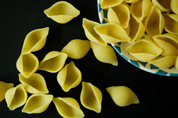 Italian Conchiglie Rigate Dried Pasta Food Staple