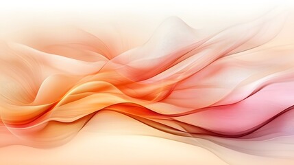 Abstract Orange and Pink Wave Background Design