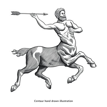 Centaur Vintage Engraving Illustration