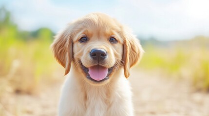 Obraz premium Adorable Golden Retriever Puppy