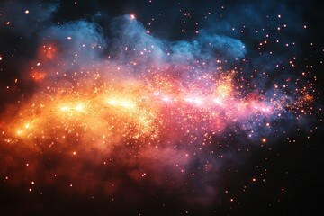 Fireworks Reveal an Explosion of Vibrant Colors and Sounds Illuminating the Night Sky During a Festive Celebration