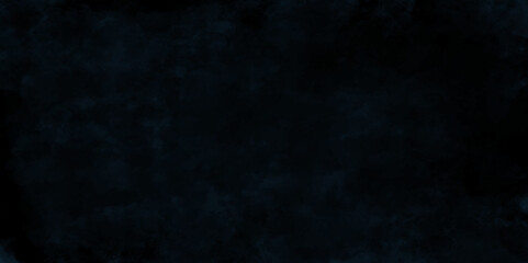 Abstract black and blue background with spotlight border and watercolor painted old grunge or smoke texture. black wall, stone texture for the background. beautiful blue watercolor grunge.