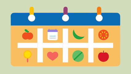 Meal Plan Calendar A weekly meal planner with colorful icons for different meals that are labeled with genetic insights like lowcarb or highfiber for each day.