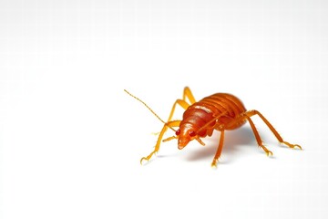 Fototapeta premium a Bedbug isolated on a white background, ultra-realistic, real photo